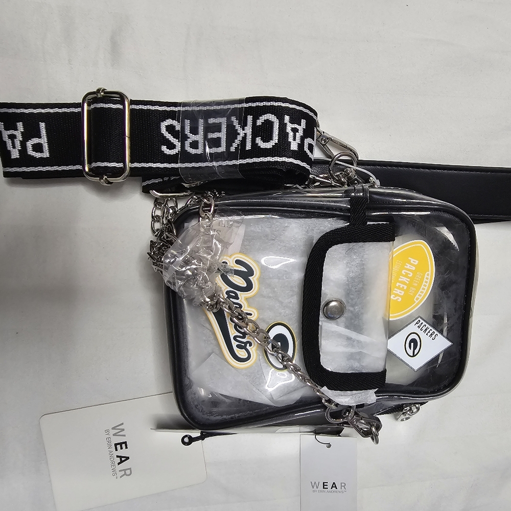 Green Bay Packers WEAR by Erin Andrews Clear Stadium Crossbody Bag - Picture 4 of 4